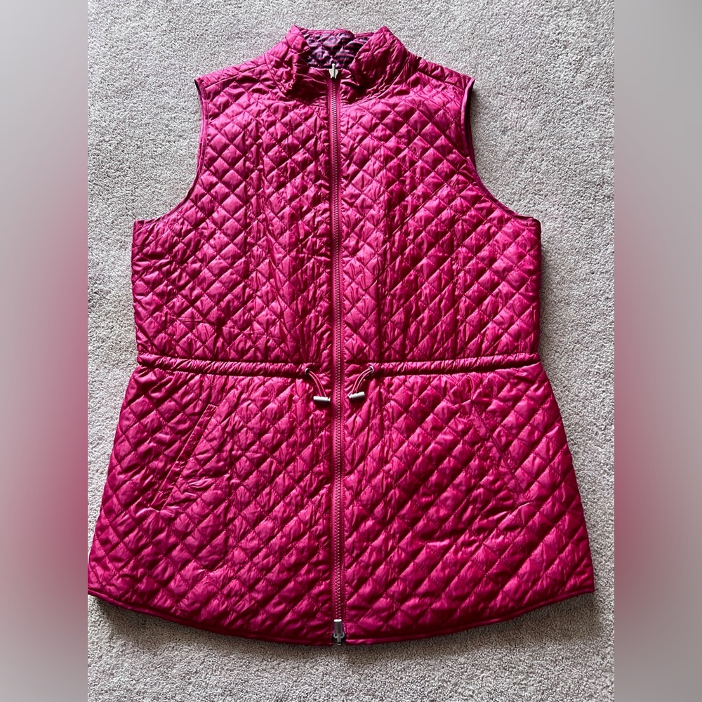 Chico's Zenergy Reversible Quilted Red Vest